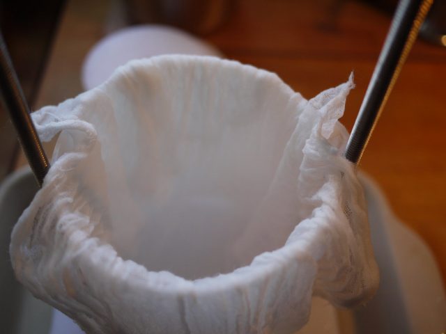 cheesecloth coffee method