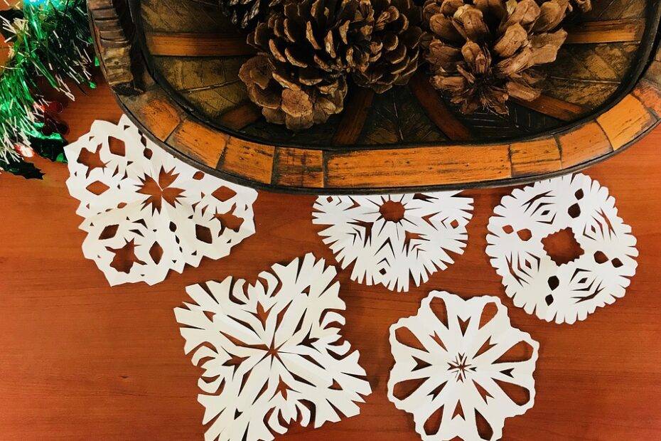 Coffee Filter SNOW FLAKES Crafts