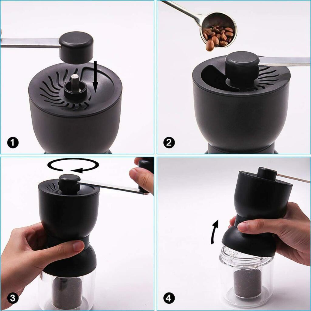 Manual Coffee Grinder with Ceramic Burrs instructions