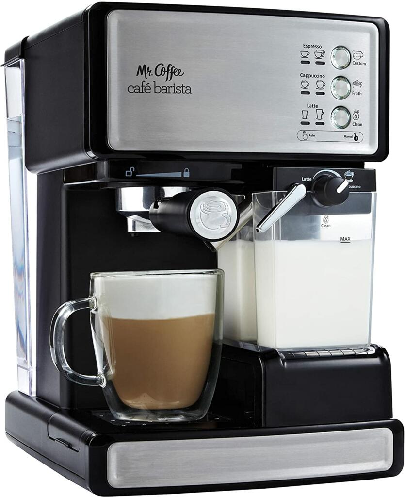 Features of Mr. Coffee Café Barista espresso & cappuccino maker